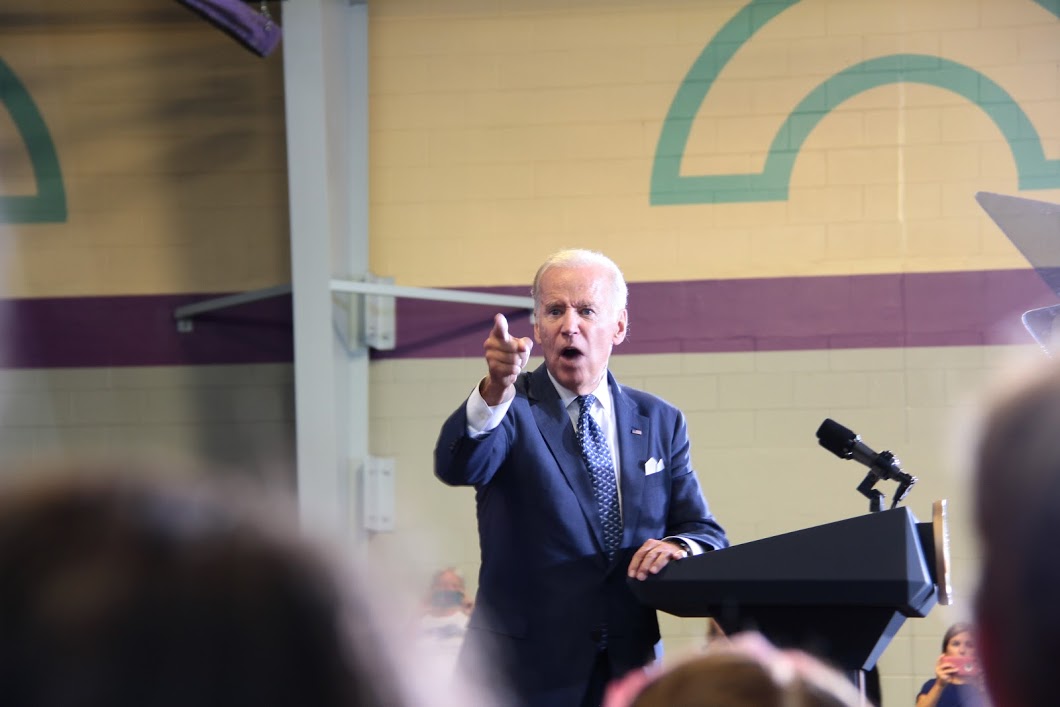 ‘Uncle Joe’ draws huge crowd at local rally for Hillary Clinton