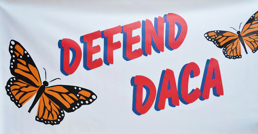 Banner revealed in defense of DACA recipients