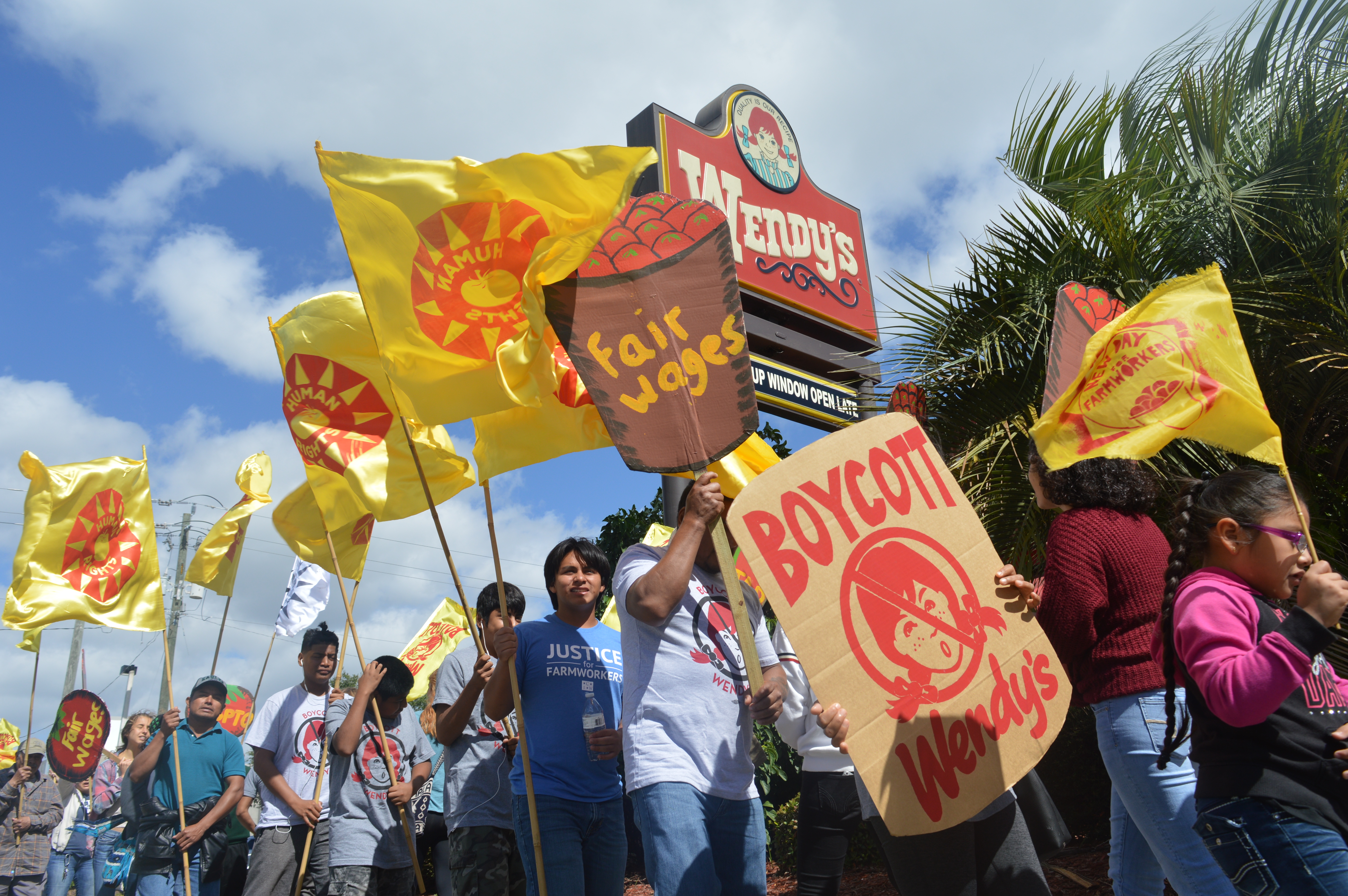 Boycott Wendy’s! Local protest highlights abuse of farmworker women