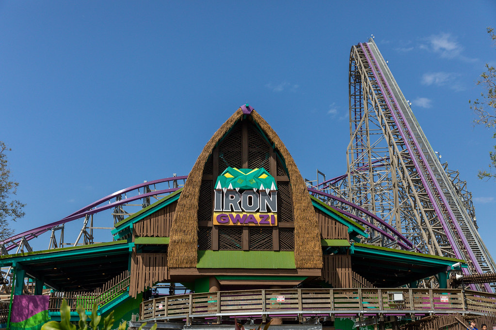 New record-breaking roller coaster Iron Gwazi debuts at Busch Gardens