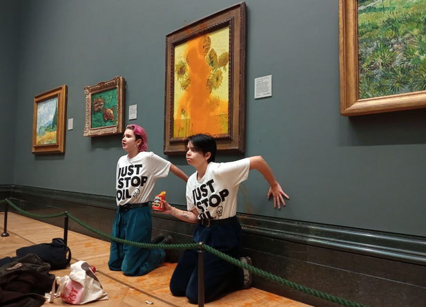 Vincent Van Gogh vs. tomato soup: Climate activists protest by vandalizing works of art