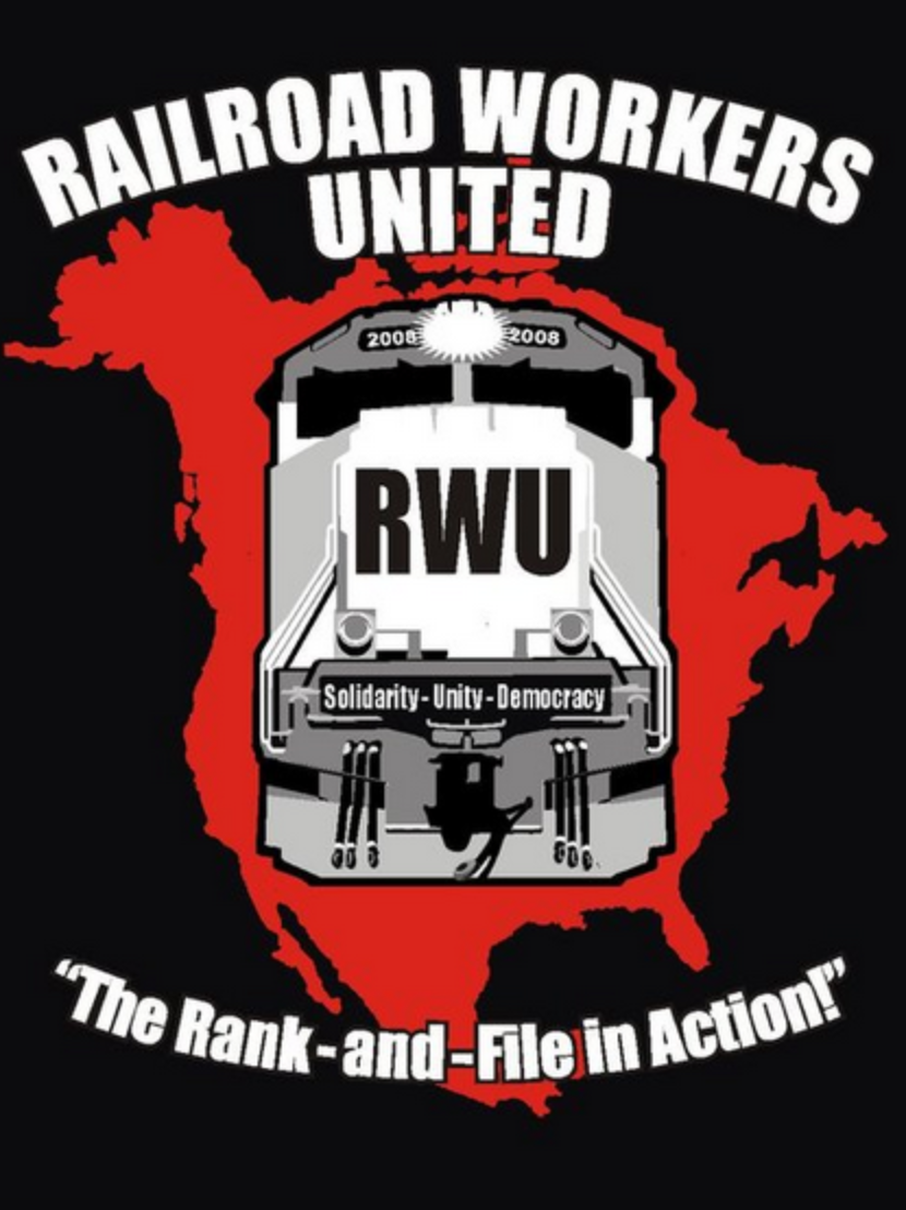 Distressed railroad workers protest in solidarity