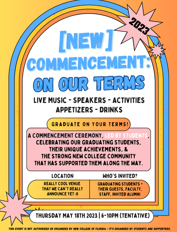 Student-run [NEW] Commencement ceremony aims to let students graduate of their own terms